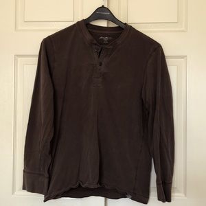 Eddie Bauer Large Long-sleeve Brown Hensley